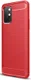 OnePlus 8T Hoesje Geborsteld TPU Flexibele Back Cover Rood afbeelding 1