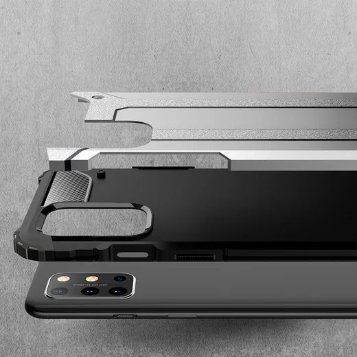 OnePlus 8T Hoesje Shock Proof Hybride Back Cover Rood afbeelding 4