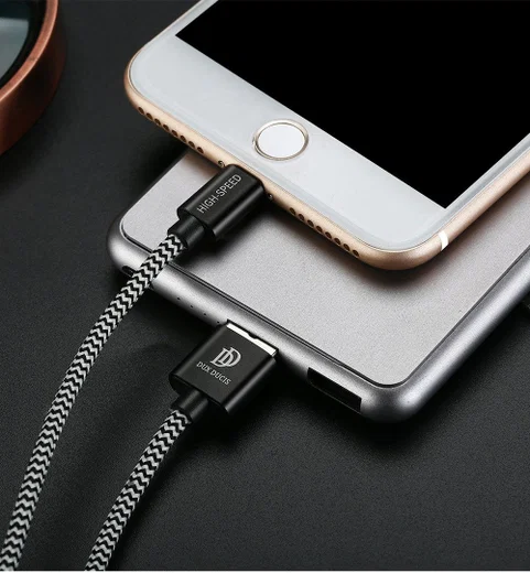 Dux Ducis Fast Charging 2.1A Apple Lightning Oplaad Kabel 3 Meter afbeelding 10
