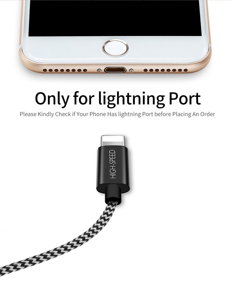 Dux Ducis Fast Charging 2.1A Lightning Oplaad Kabel 2 Meter afbeelding 10