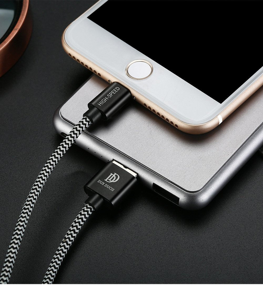 Dux Ducis Fast Charging 2.1A Lightning Oplaad Kabel 2 Meter afbeelding 11