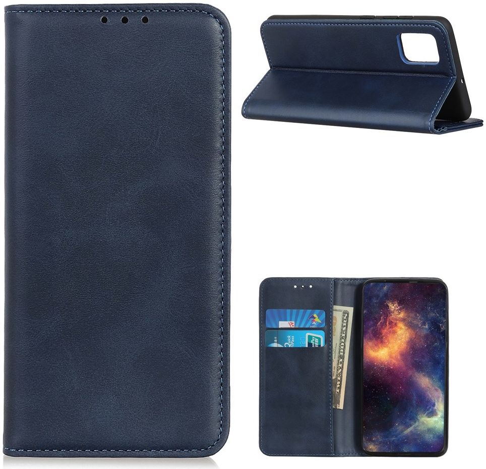 Motorola Moto G9 Plus Portemonnee Stand Book Case Hoesje Blauw afbeelding 7