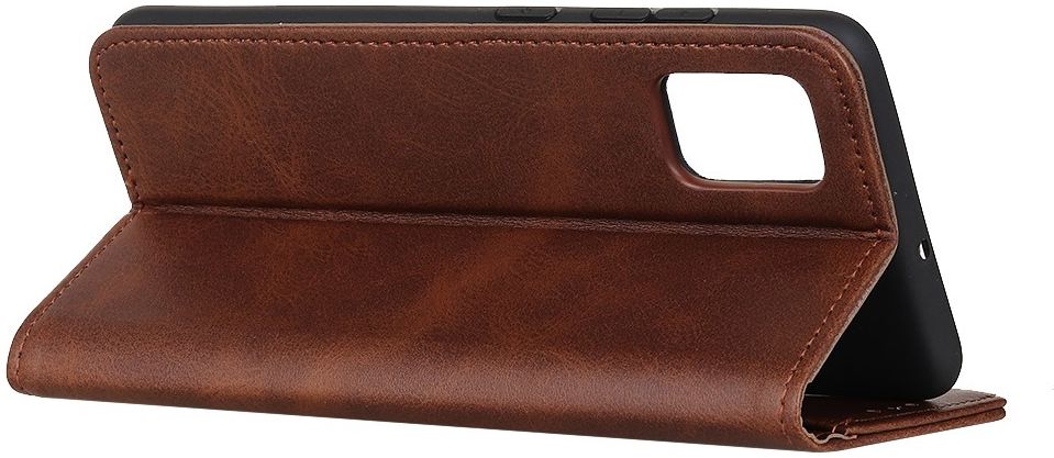 Motorola Moto G9 Plus Portemonnee Stand Book Case Hoesje Coffee afbeelding 5