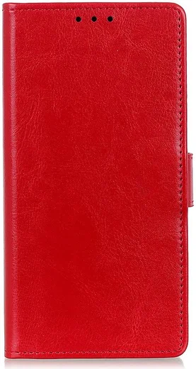 Motorola Moto G9 Plus Crazy Horse Portemonnee Stand Hoesje Rood afbeelding 3