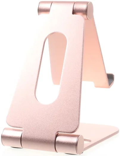 Universele Verstelbare Aluminium Houder Smartphone en Tablet Roze afbeelding 3