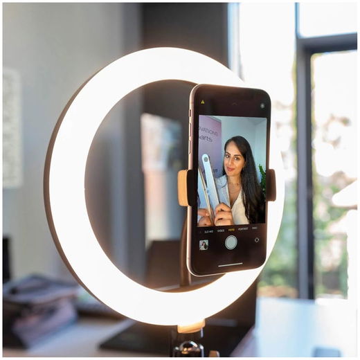 4smarts LoomiPod Mini Tripod statief voor smartphones met LED ringlamp afbeelding 3