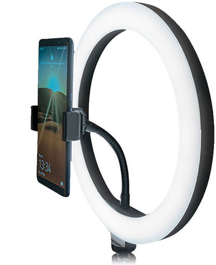 4smarts LoomiPod Mini Tripod statief voor smartphones met LED ringlamp afbeelding 5