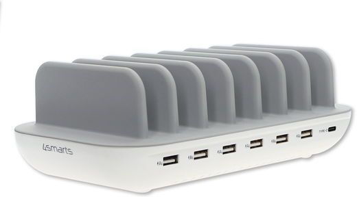4smarts Universeel 60W Docking Oplaad Station 7 Poorts USB + USB-C Wit afbeelding 2