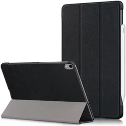 iPad Air 2020 / 2022 Hoesje Tri-Fold Book Case Zwart afbeelding