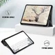 iPad Air 2020 / 2022 Hoesje Tri-Fold Book Case Zwart afbeelding 5