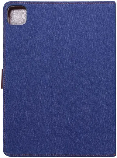 Apple iPad Air 2020 / 2022 Hoes Jeans Book Case Donker Blauw afbeelding 3