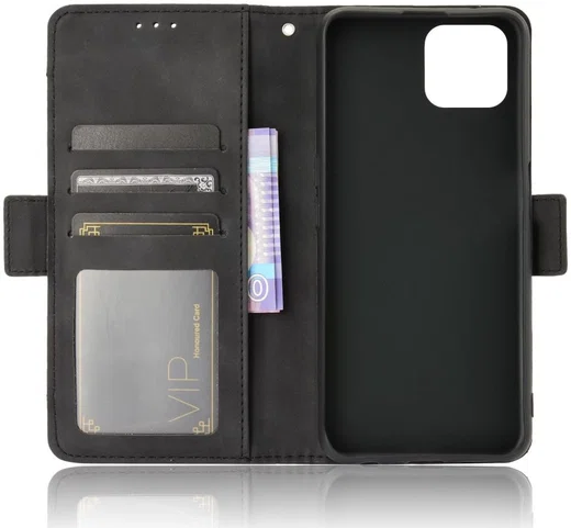 Oppo Reno 4 Z Hoesje Book Case met Kaarthouder Zwart afbeelding 11