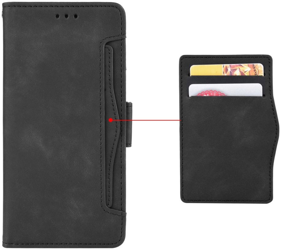 Oppo Reno 4 Z Hoesje Book Case met Kaarthouder Zwart afbeelding 4