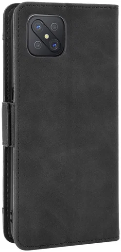 Oppo Reno 4 Z Hoesje Book Case met Kaarthouder Zwart afbeelding 3