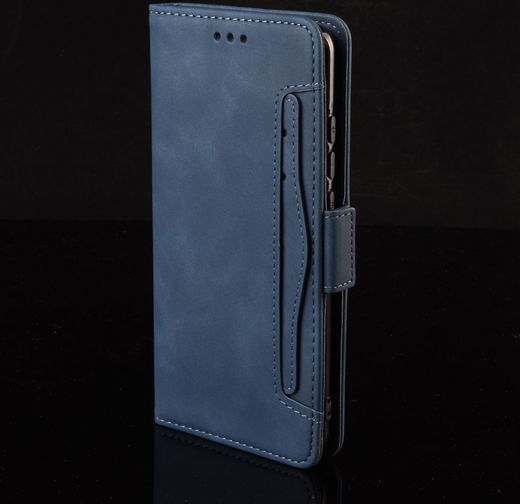 Oppo Reno 4 Z 5G Portemonnee Hoes Met Kaarthouder Blauw afbeelding 9