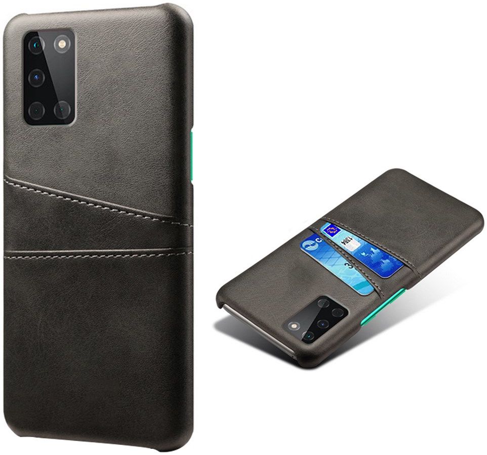 OnePlus 8T Hoesje met Kaarthouder Back Cover Zwart afbeelding 4