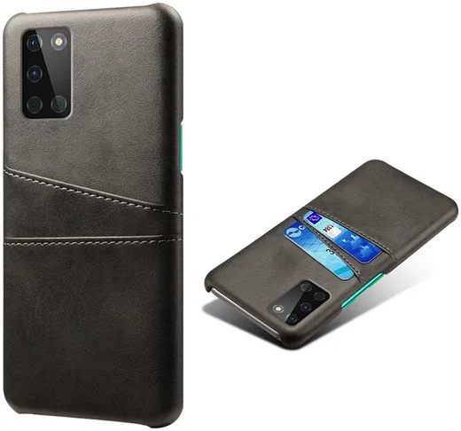 OnePlus 8T Hoesje met Kaarthouder Back Cover Zwart afbeelding 4