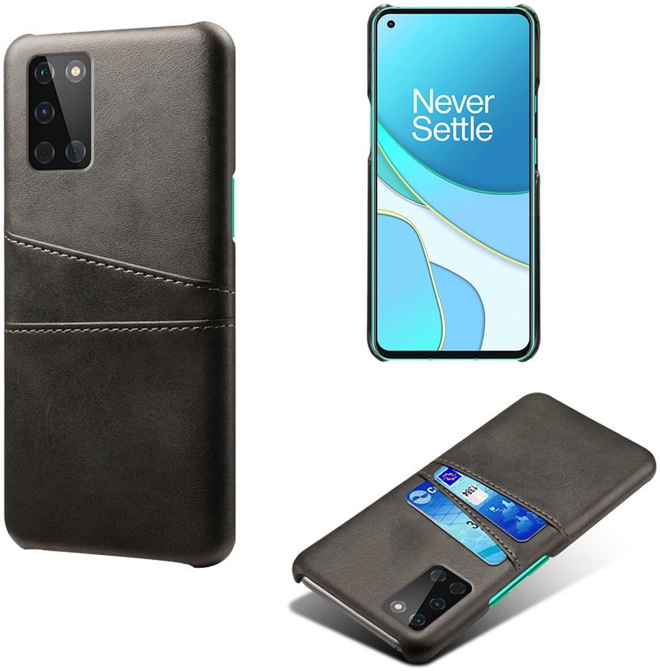 OnePlus 8T Hoesje met Kaarthouder Back Cover Zwart afbeelding 5