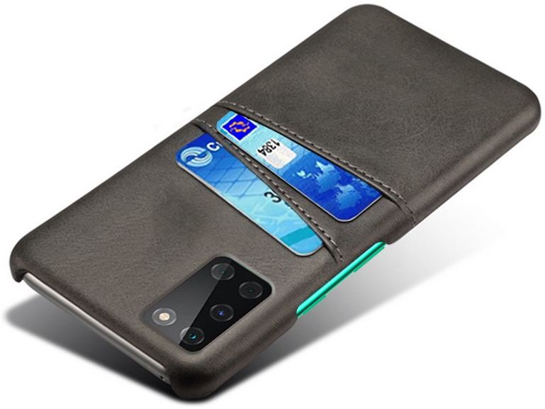 OnePlus 8T Hoesje met Kaarthouder Back Cover Zwart afbeelding 2