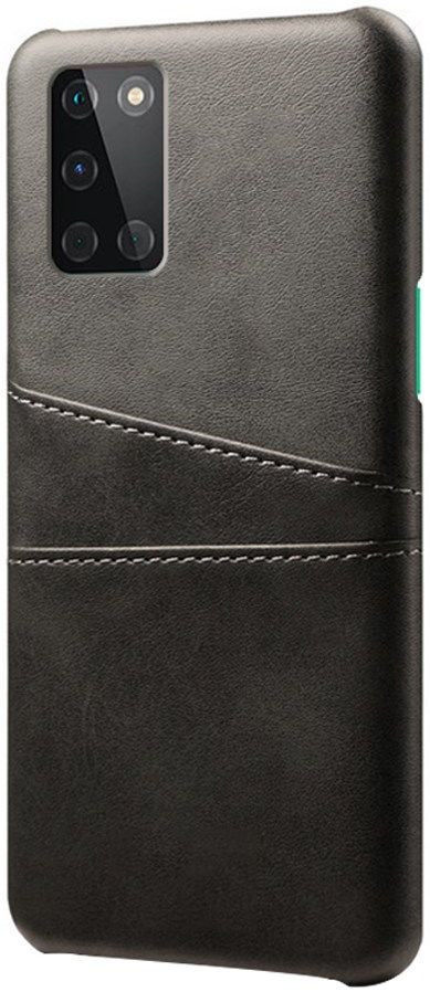 OnePlus 8T Hoesje met Kaarthouder Back Cover Zwart afbeelding 1