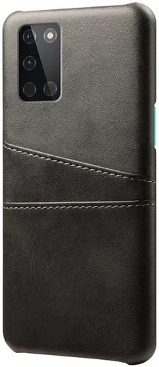 OnePlus 8T Hoesje met Kaarthouder Back Cover Zwart afbeelding 1