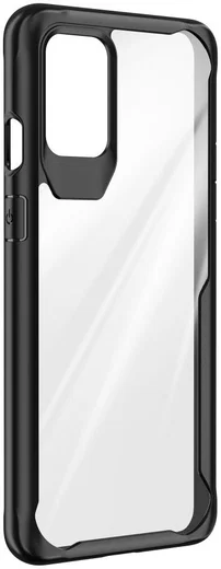 OnePlus 8T Back Cover Hoesje Hybride Shockproof Transparant Zwart afbeelding 3