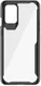 OnePlus 8T Back Cover Hoesje Hybride Shockproof Transparant Zwart afbeelding 2