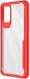 OnePlus 8T Back Cover Hoesje Hybride Shockproof Transparant Rood afbeelding 3