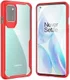 OnePlus 8T Back Cover Hoesje Hybride Shockproof Transparant Rood afbeelding 5