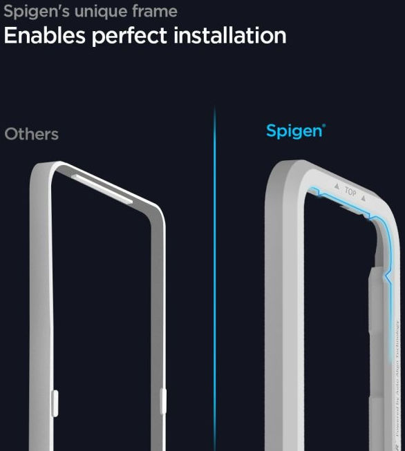 Spigen AlignMaster iPhone 12 Pro Max Screenprotector Tempered Glass 2-Pack afbeelding 3