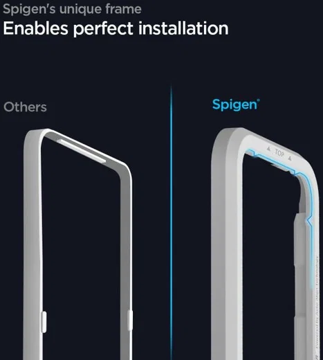 Spigen AlignMaster iPhone 12 Pro Max Screenprotector Tempered Glass 2-Pack afbeelding 3
