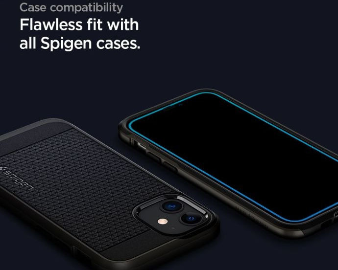 Spigen AlignMaster iPhone 12 Pro Max Screenprotector Tempered Glass 2-Pack afbeelding 6