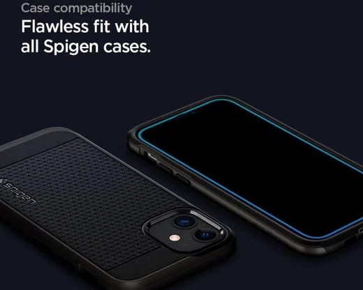 Spigen AlignMaster iPhone 12 Pro Max Screenprotector Tempered Glass 2-Pack afbeelding 6