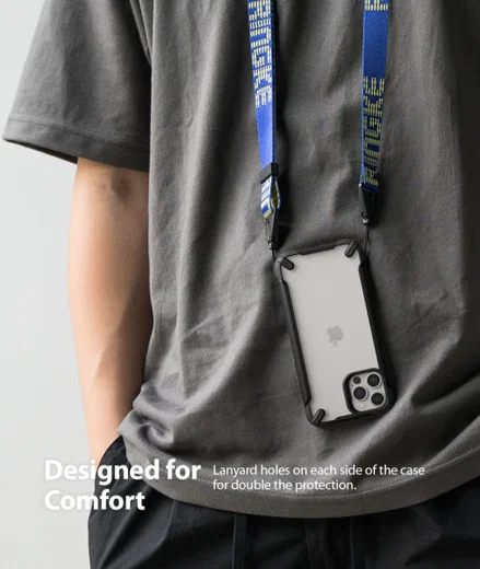 Ringke Fusion X2 Apple iPhone 12/12 Pro Hoesje Transparant Matte Zwart afbeelding 8