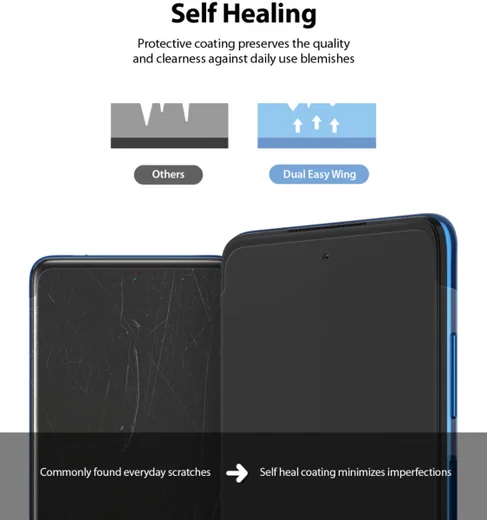 Ringke Dual Easy Wing Xiaomi Poco X3/X3 Pro Screen Protector (2-Pack) afbeelding 7