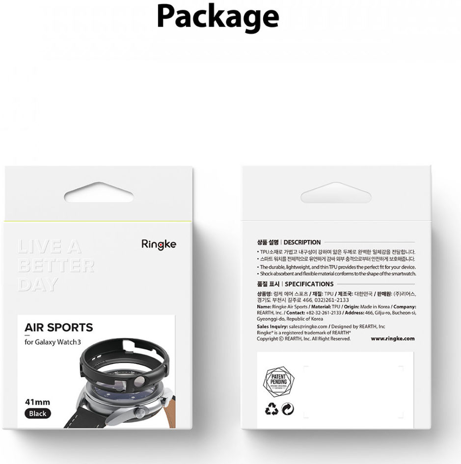 Ringke Air Sports Samsung Galaxy Watch 3 41MM Case Transparant afbeelding 11