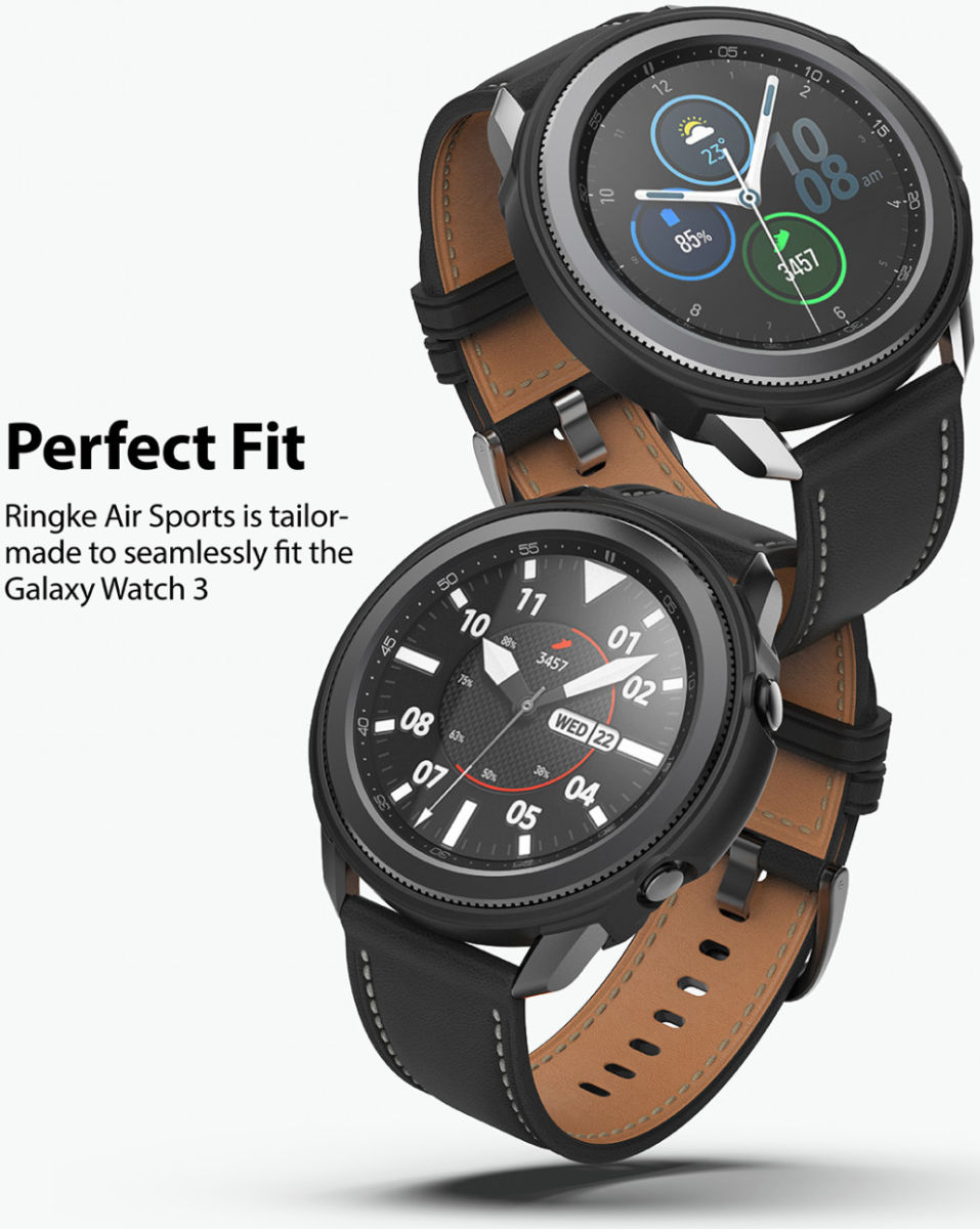 Ringke Air Sports Samsung Galaxy Watch 3 45MM Case Zwart afbeelding 2