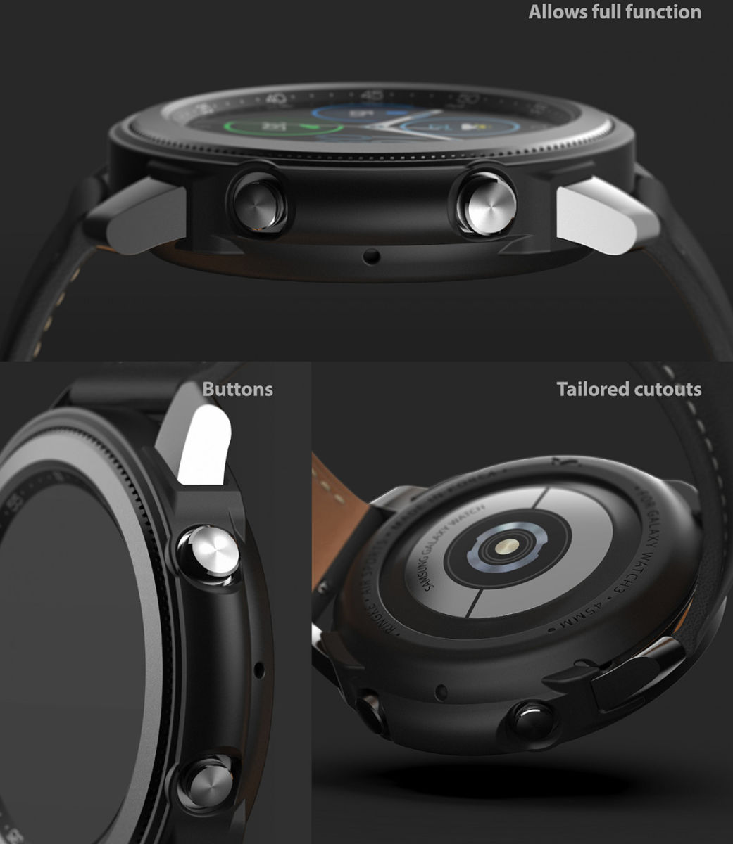 Ringke Air Sports Samsung Galaxy Watch 3 45MM Case Zwart afbeelding 9
