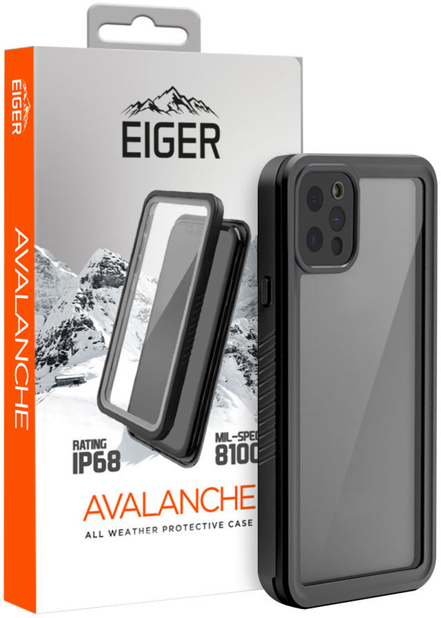 Eiger Avalanche Apple iPhone 12 Pro Waterdicht Hoesje Zwart afbeelding 1