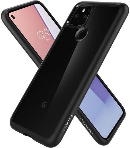 Spigen Pixel 4a 5G Hoesje Ultra Hybrid Mat Zwart afbeelding 3