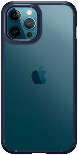 Spigen Ultra Hybrid Apple iPhone 12 Pro Max Hoesje Transparant/Blauw afbeelding 5
