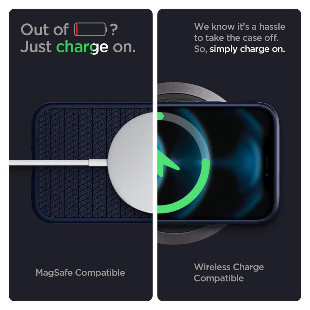 Spigen Liquid Air Apple iPhone 12 / 12 Pro Flexibel Hoesje Mat Blauw afbeelding 7