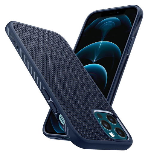 Spigen Liquid Air Apple iPhone 12 / 12 Pro Flexibel Hoesje Mat Blauw afbeelding 10