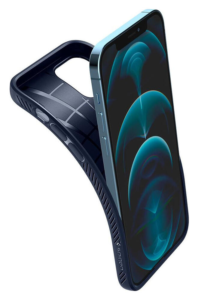 Spigen Liquid Air Apple iPhone 12 / 12 Pro Flexibel Hoesje Mat Blauw afbeelding 11