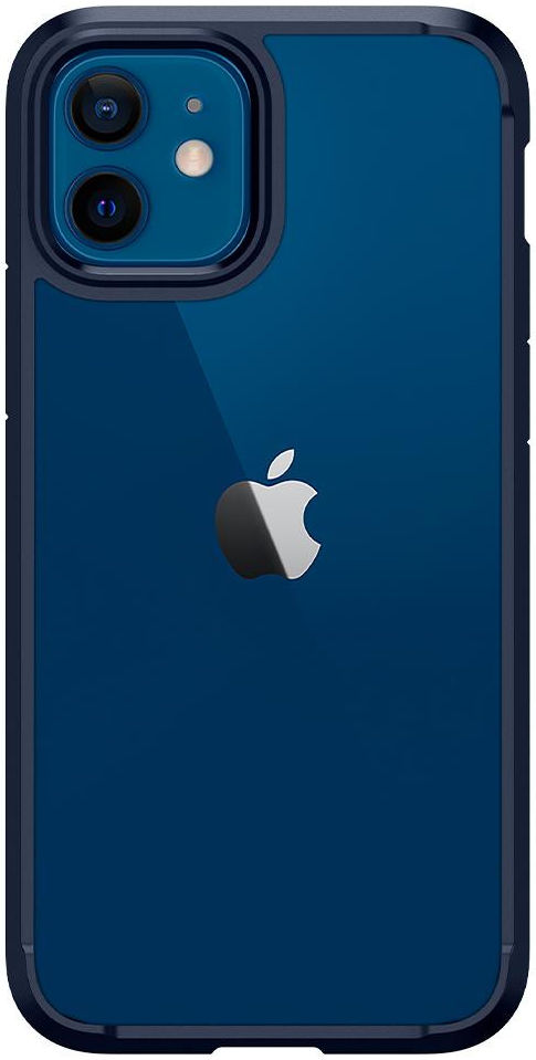 Spigen Ultra Hybrid Apple iPhone 12 / 12 Pro Hoesje Transparant/Blauw afbeelding 2