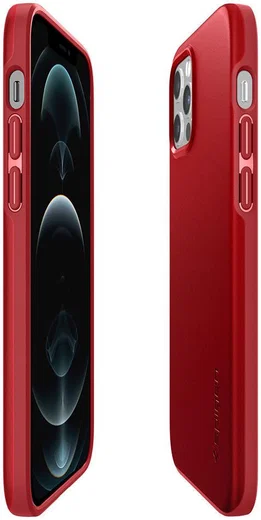 Spigen Thin Fit Apple iPhone 12 / 12 Pro Hoesje Rood afbeelding 10