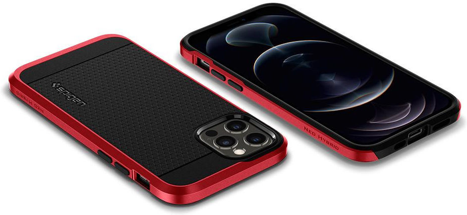 Spigen Neo Hybrid Apple iPhone 12 / 12 Pro Hoesje Rood afbeelding 19
