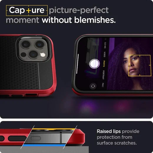 Spigen Neo Hybrid Apple iPhone 12 / 12 Pro Hoesje Rood afbeelding 8
