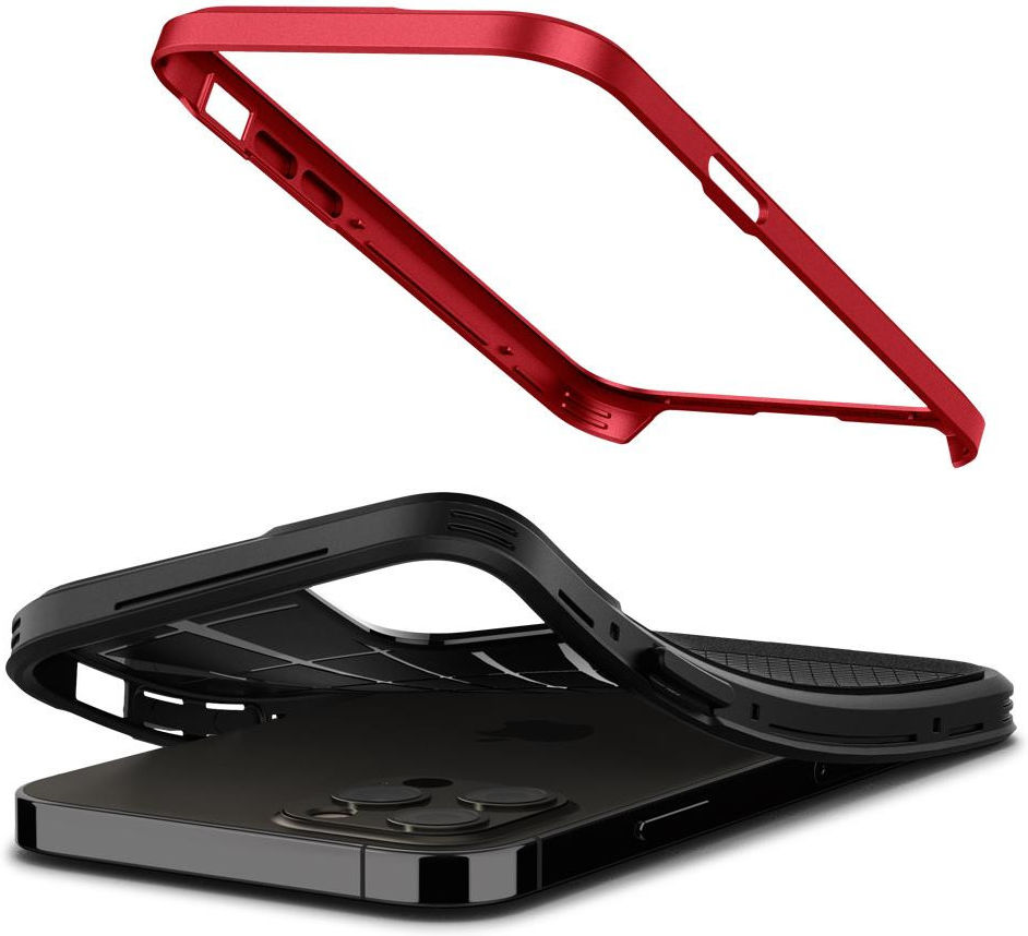 Spigen Neo Hybrid Apple iPhone 12 / 12 Pro Hoesje Rood afbeelding 11