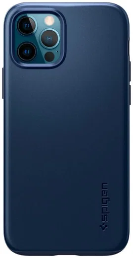 Spigen Thin Fit Apple iPhone 12 / 12 Pro Hoesje Blauw afbeelding 2